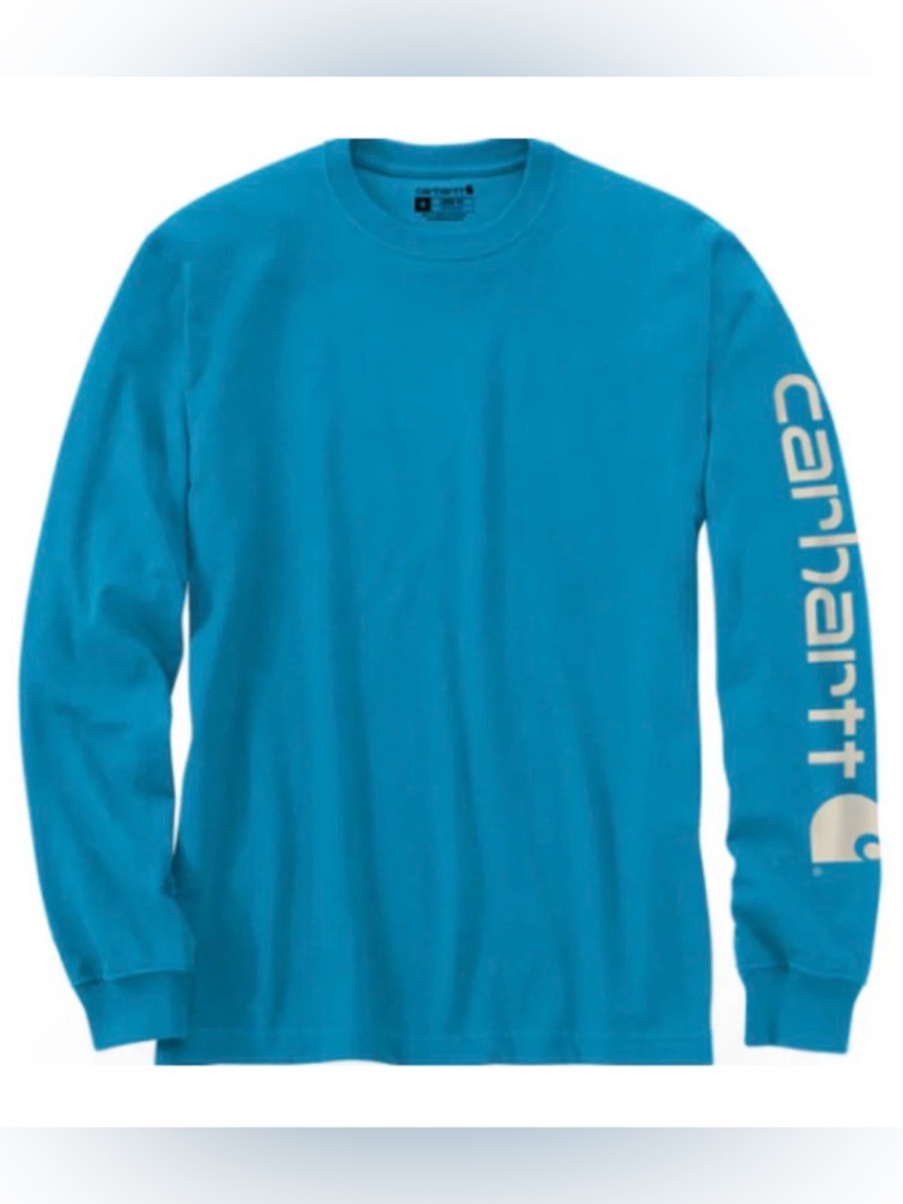 Carhartt Heavyweight Royal Blue Long Sleeve Crewneck Tee Large utility